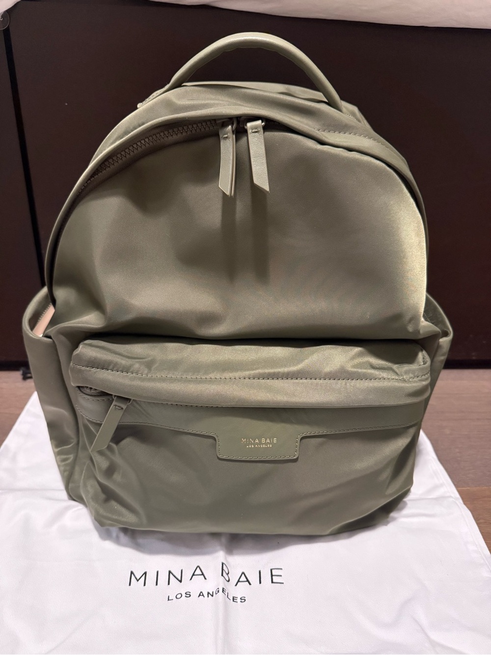 Mina Baie Olive Green Eli Backpack